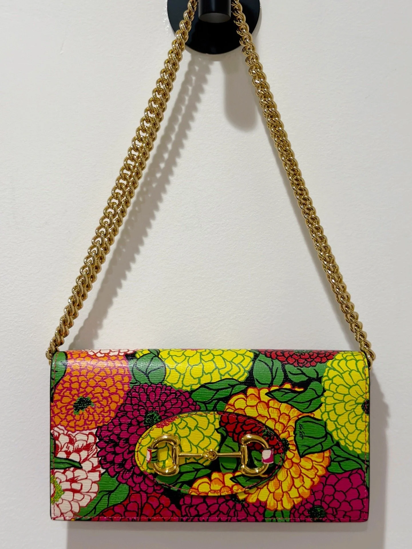 GUCCI x Ken Scott - Horsebit Wallet on Chain, Multicolor