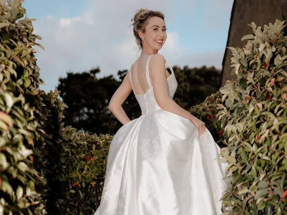 Emi wearing Suzanne Neville