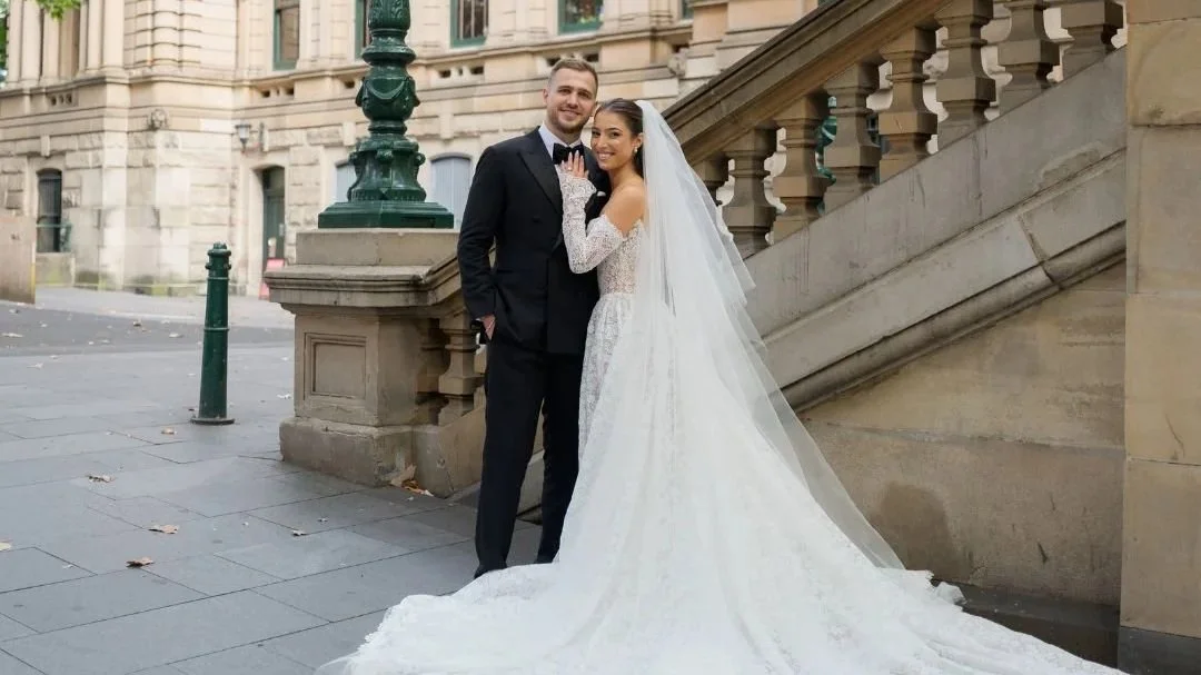 Real Bride Story: Annelise Wearing Galia Lahav Opéra