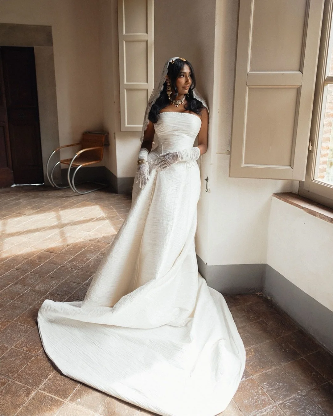 Italian dreaming, stunning Nikki in @marmarhalim_bridal