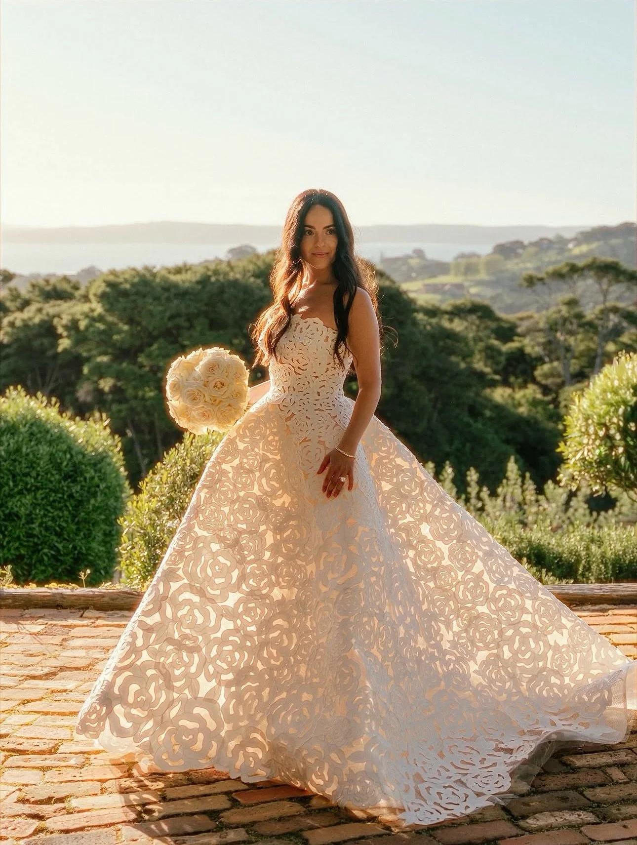 Beautiful Diyanna in Oscar de la Renta&rsquo;s classic Rosette gown for her New Zealand wedding.

Discover Oscar de la Renta only at Helen Rodrigues Bridal.