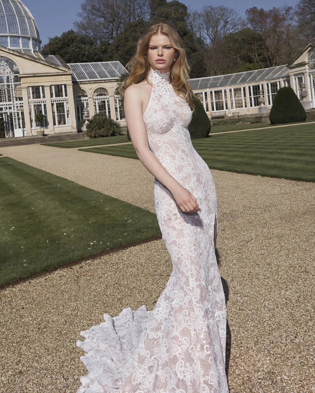 Meet Sylvie, a lace halter gown for a sophisticated yet classic bride. 

Discover the new @galialahav Spring 2027 collection at Helen Rodrigues Bridal from August 20-29. Book your private appointment now.