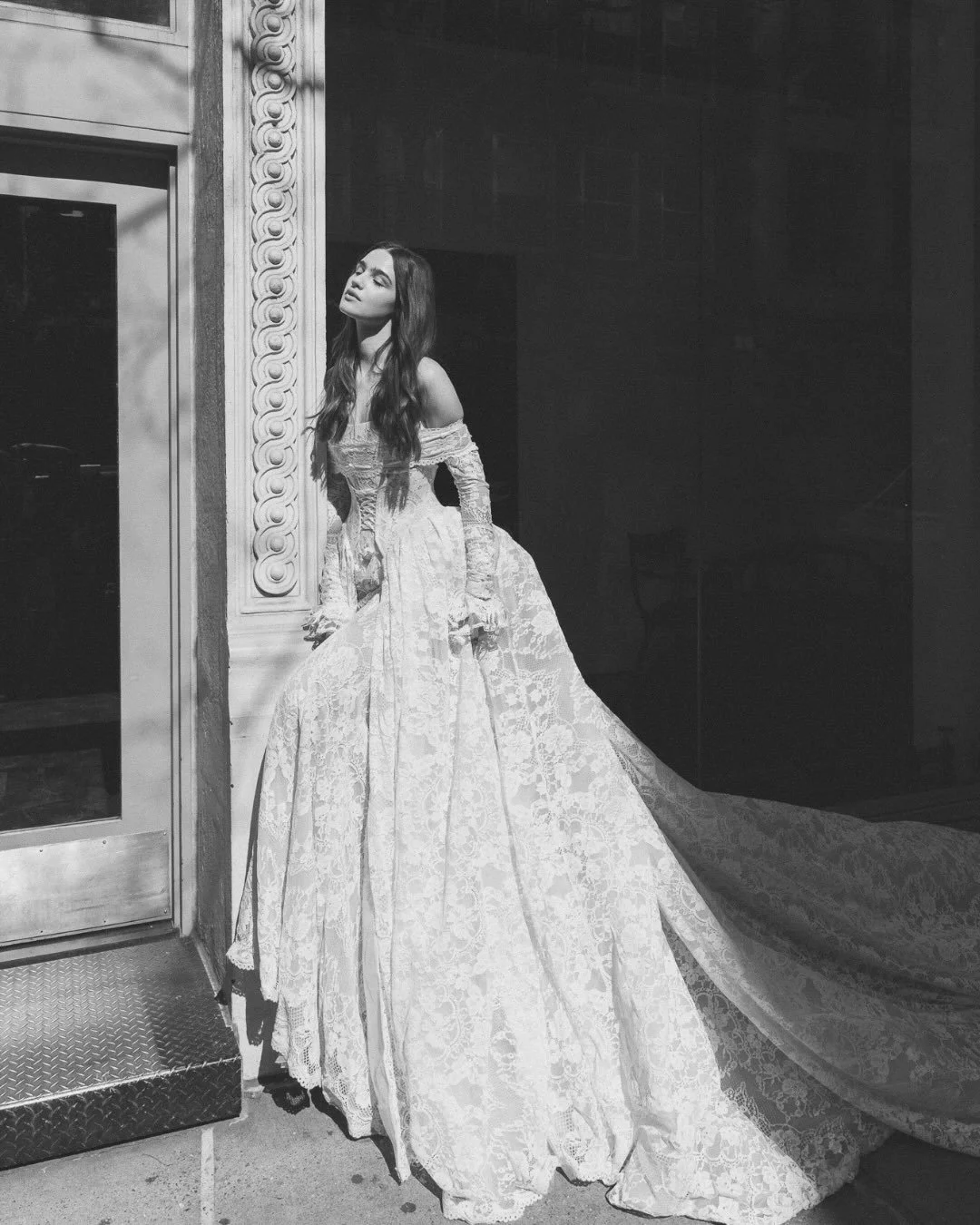 Experience the regal CELINE gown from @galialahav Dream State Spring 2027 collection. 

Limited appointments remain for our Trunk Show from August 20-29. Guarantee your spot now via the link in our bio. 

Captured by @cityluxstudios
