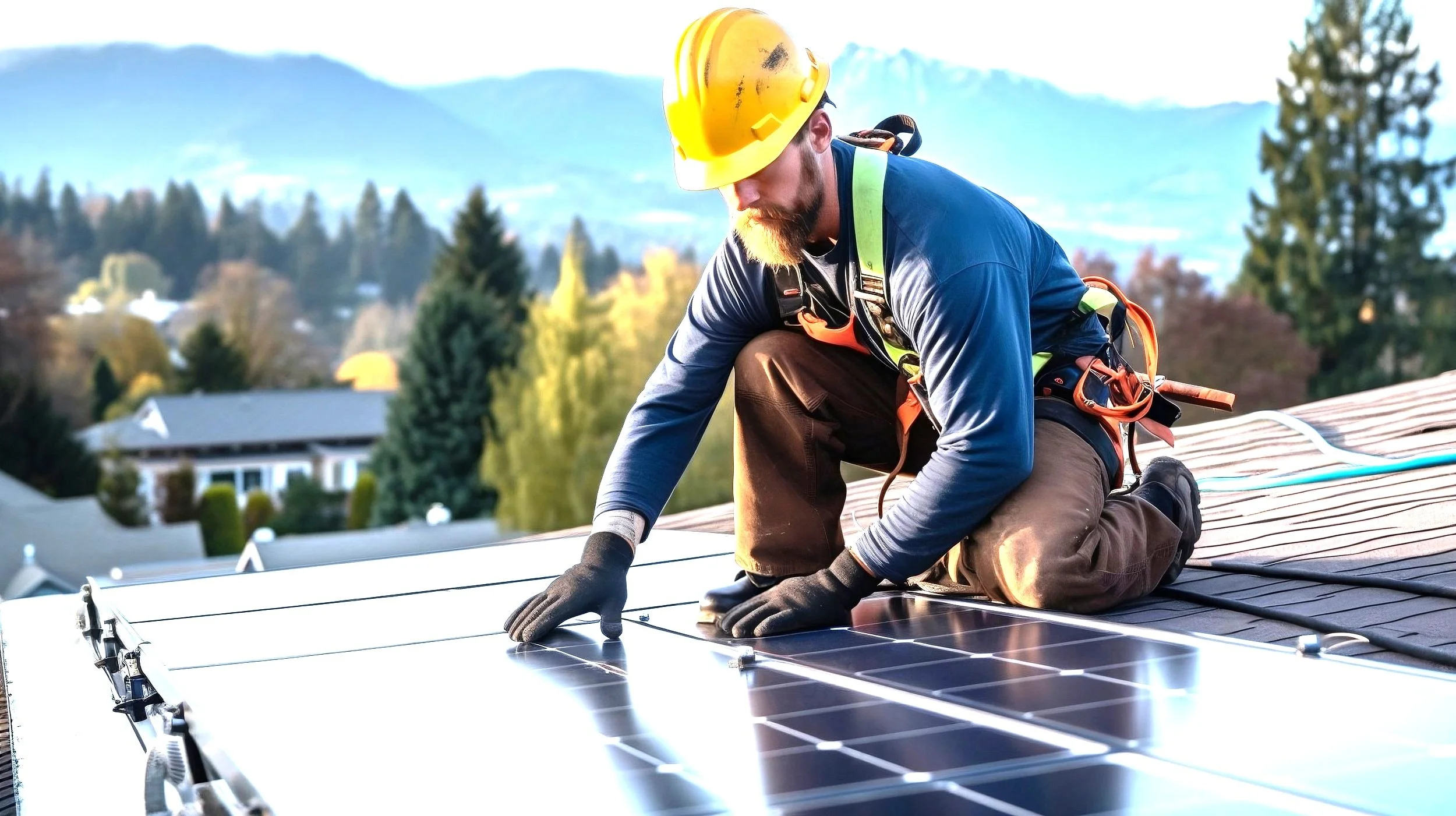 A person in a business suit holding a rolled-up document standing in front of a city skyline at night with digital futuristic overlays and graphics.