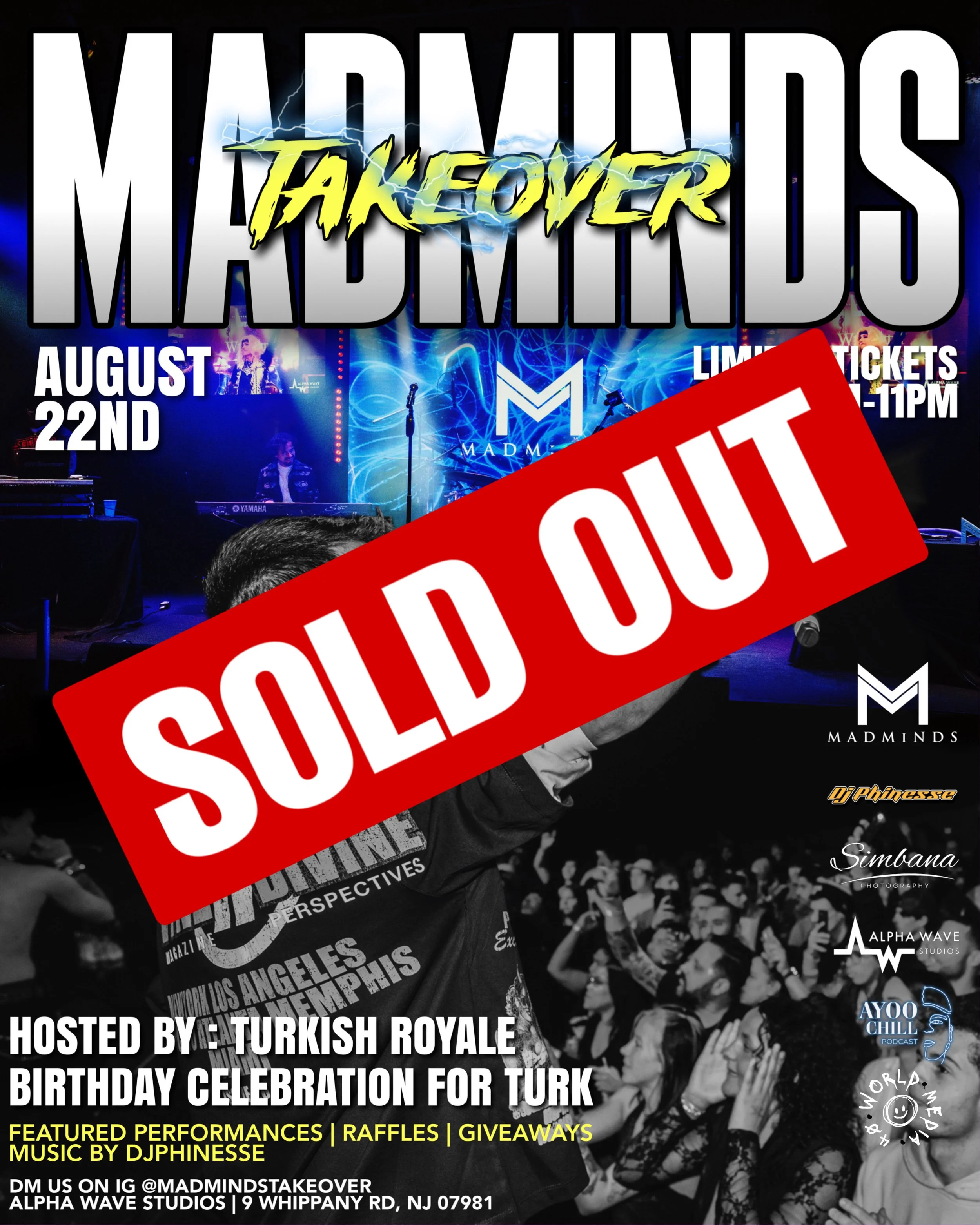Madminds Takeover Sold out Flyer