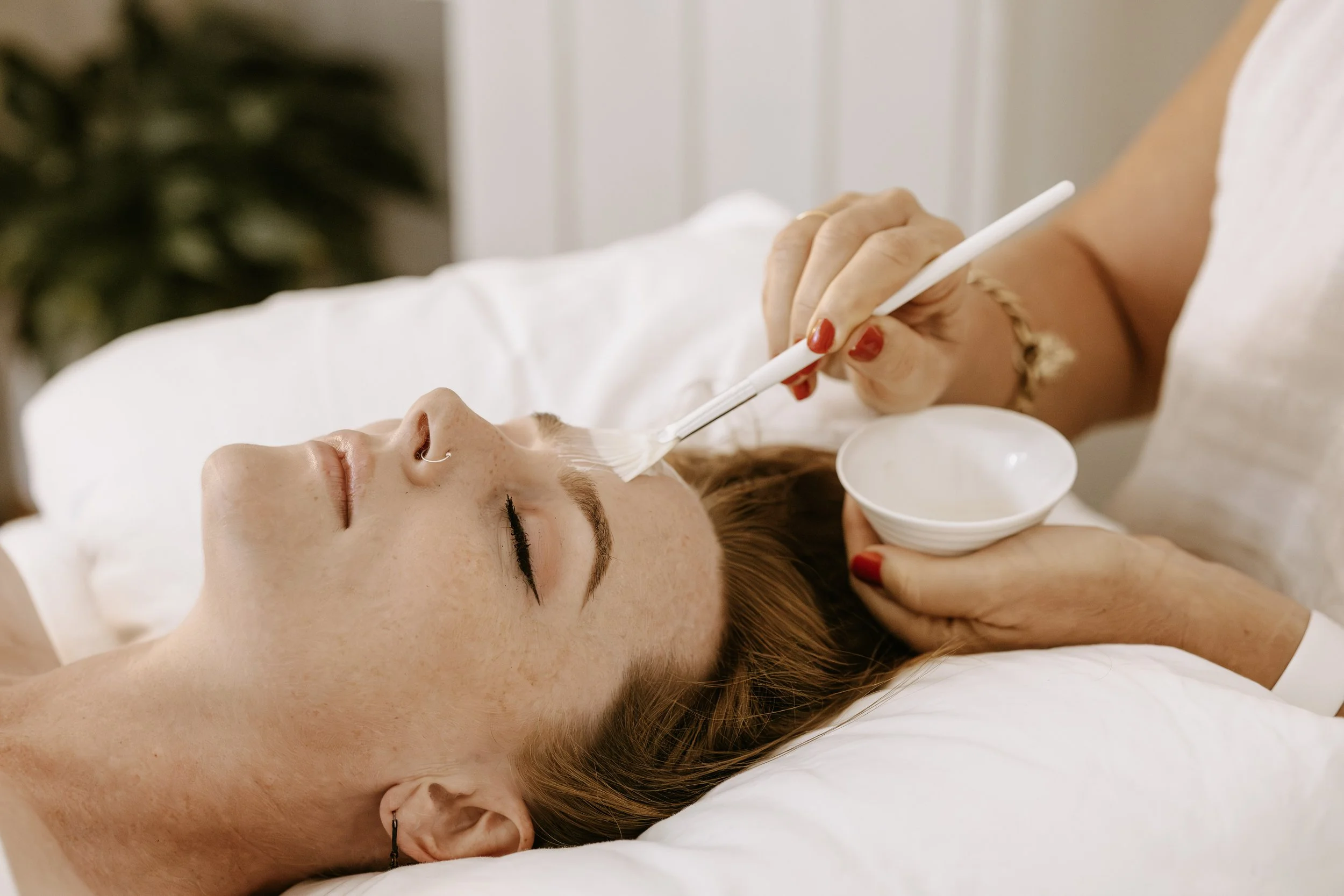 Luxurious facial with certified organic, vegan and cruelty free skin care