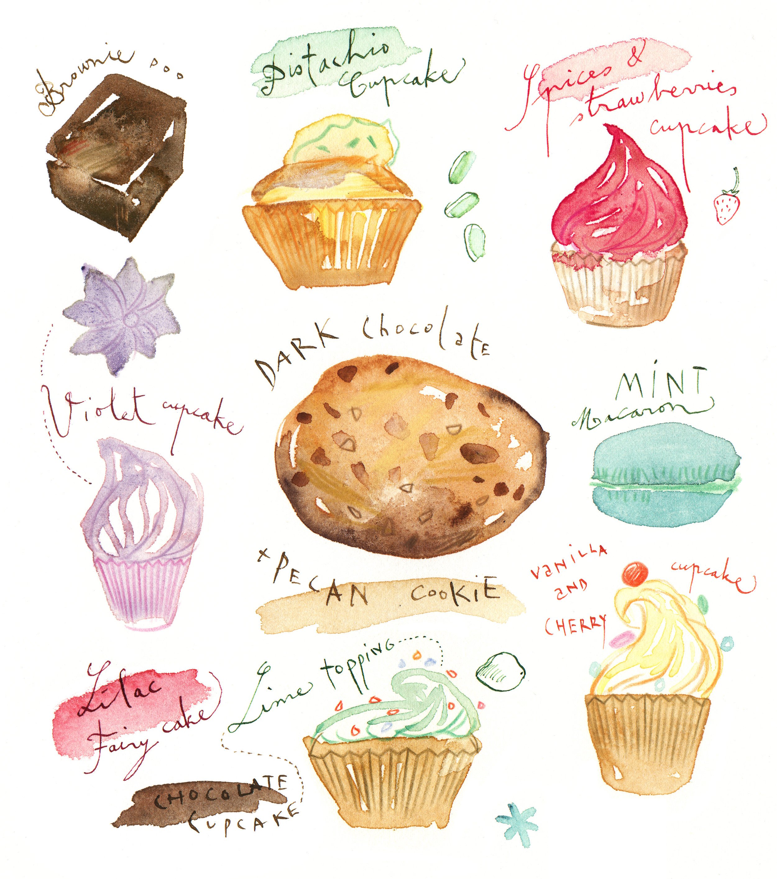Pastry sketches 