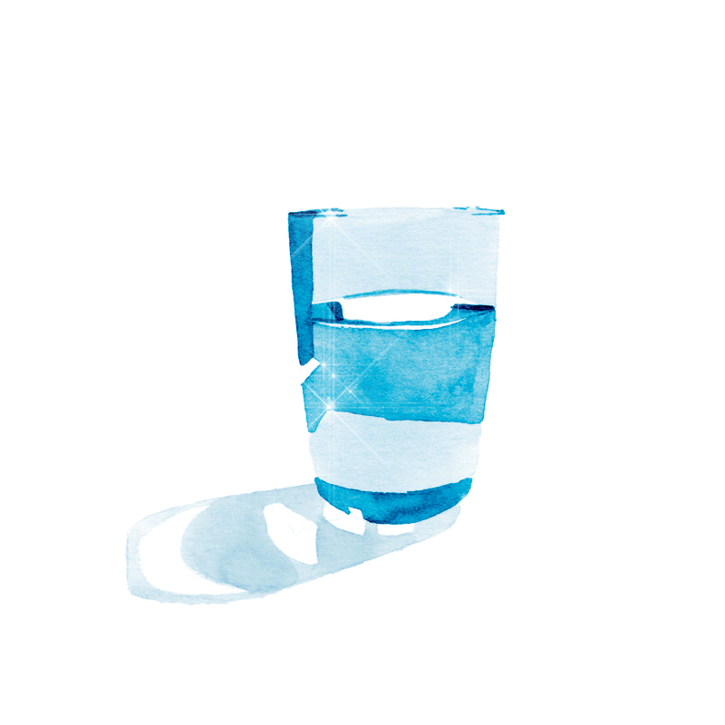 Motion animation of Water in Glass