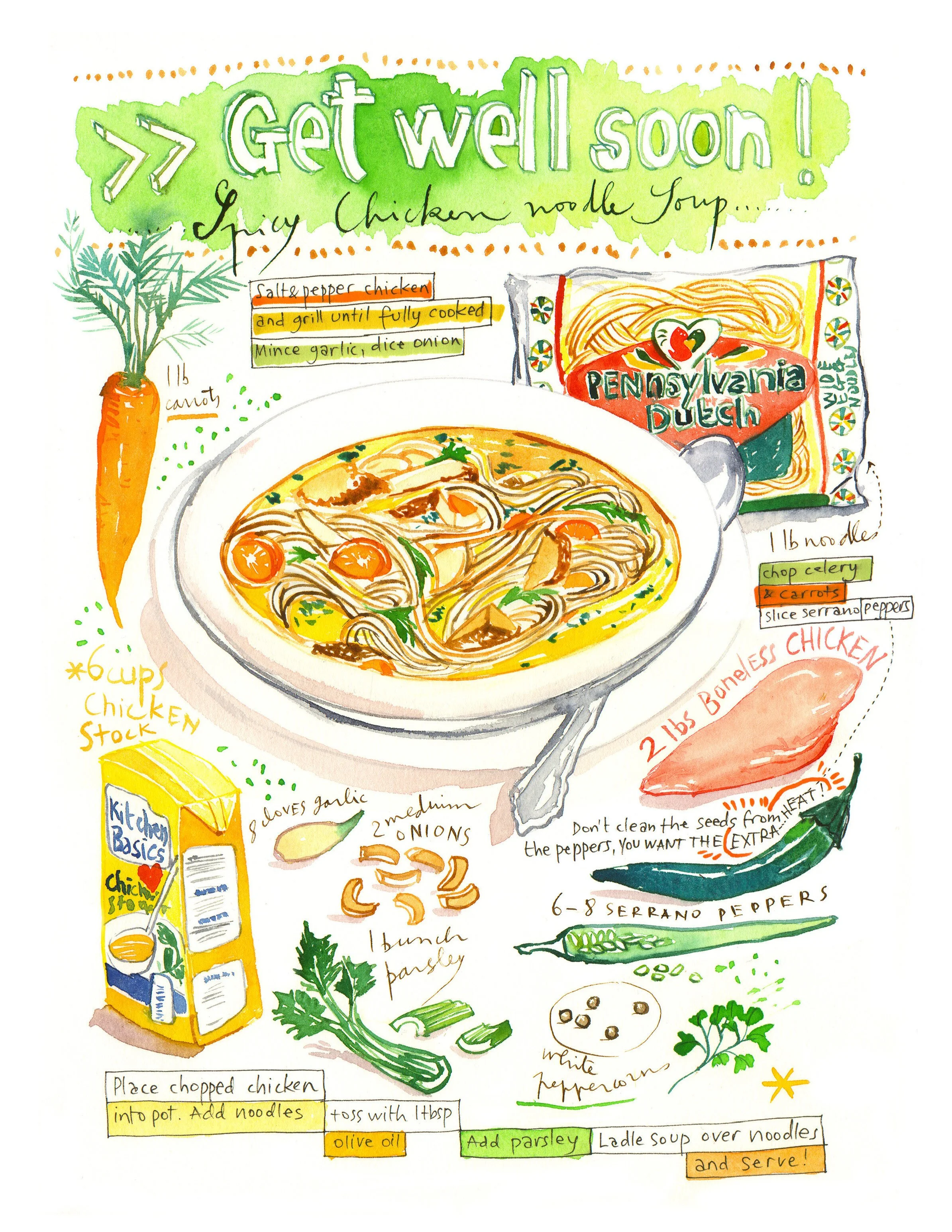 Spicy Chicken Noodle Soup