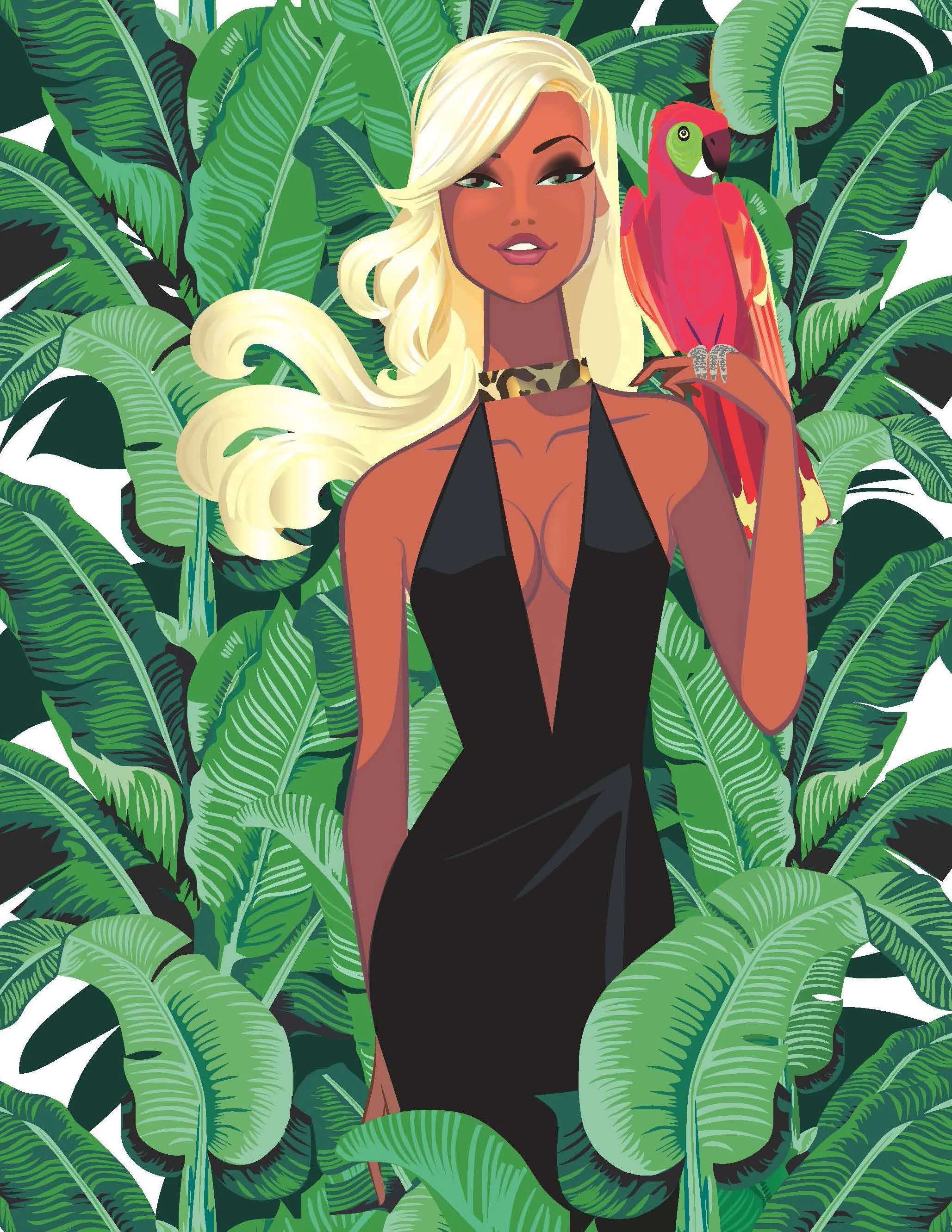 Parrot and the Jungle