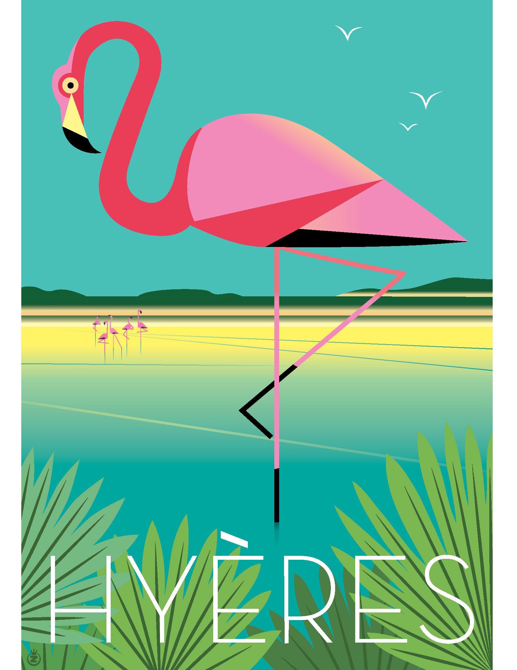 Flamingos in Hyeres