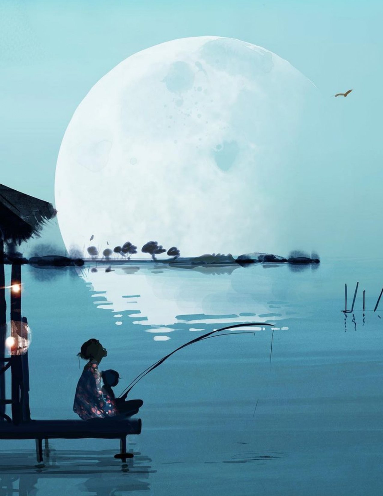 Fishing Under the Moon