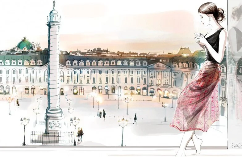 Woman in the Pink Skirt