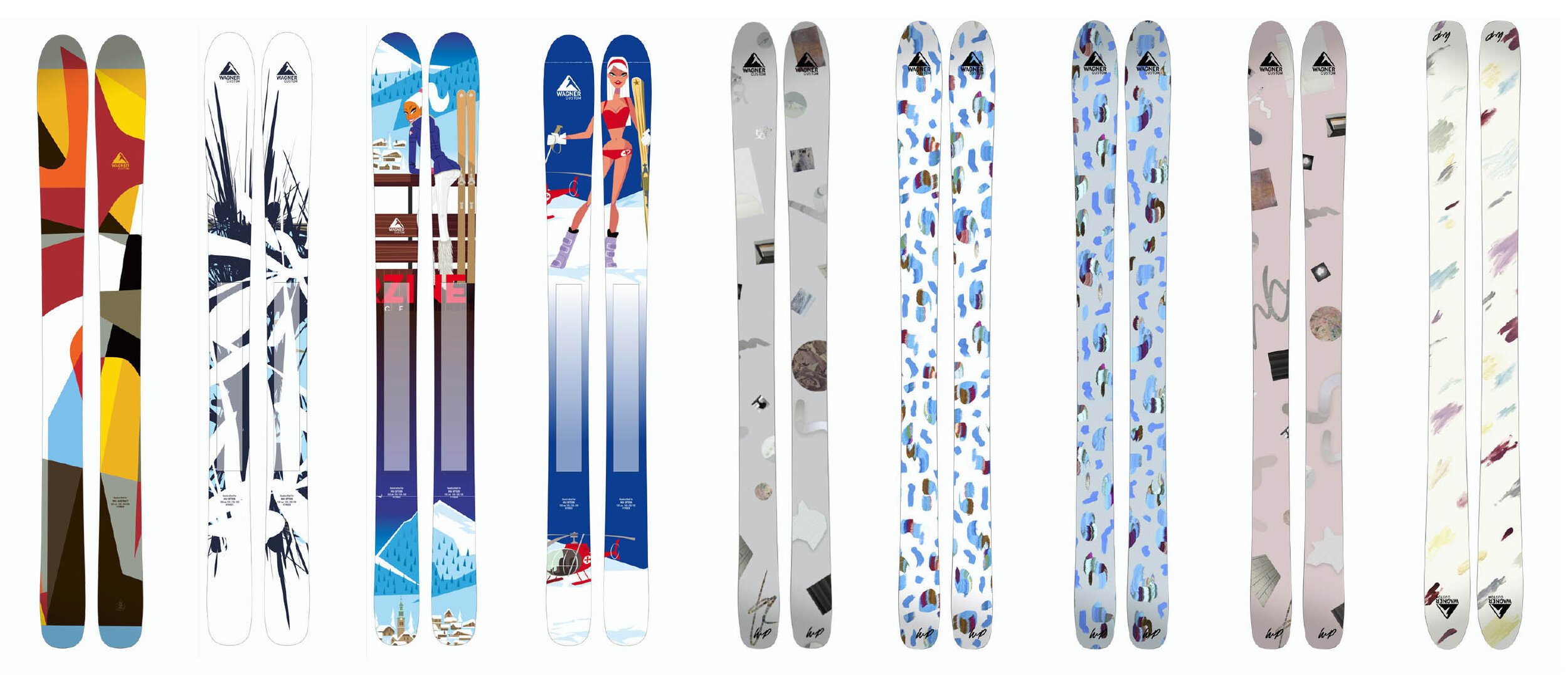 Collection of skis 