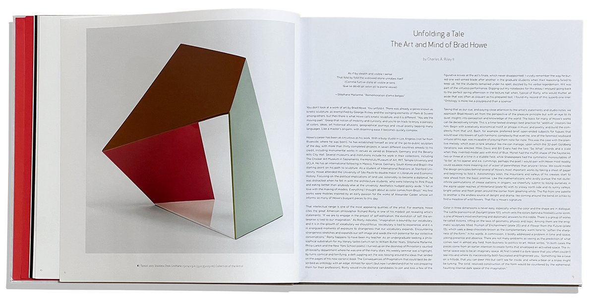 Brad Howe California sculptor and contemporary artist engages the art collector with his unique work. This artist tomb is entitled A Dance of Atoms.