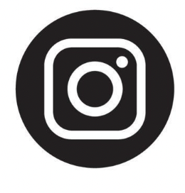 Instagram logo with a rounded square camera icon inside a circle