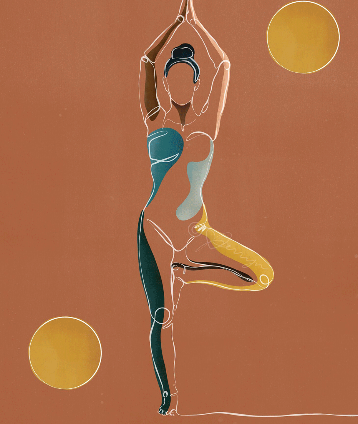 Perryn Ford is a Brooklyn based artist who's work embraces the beauty of the simple line and sumptuous color. She is represented by Traffic NYC