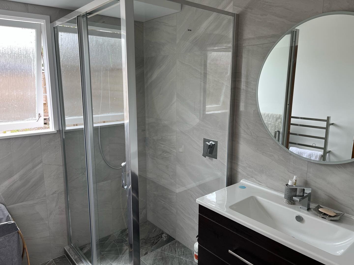 What an awesome upgrade. We upgraded the shower, vanity toilet and Hotwater cylinder for our client. See the now and then
