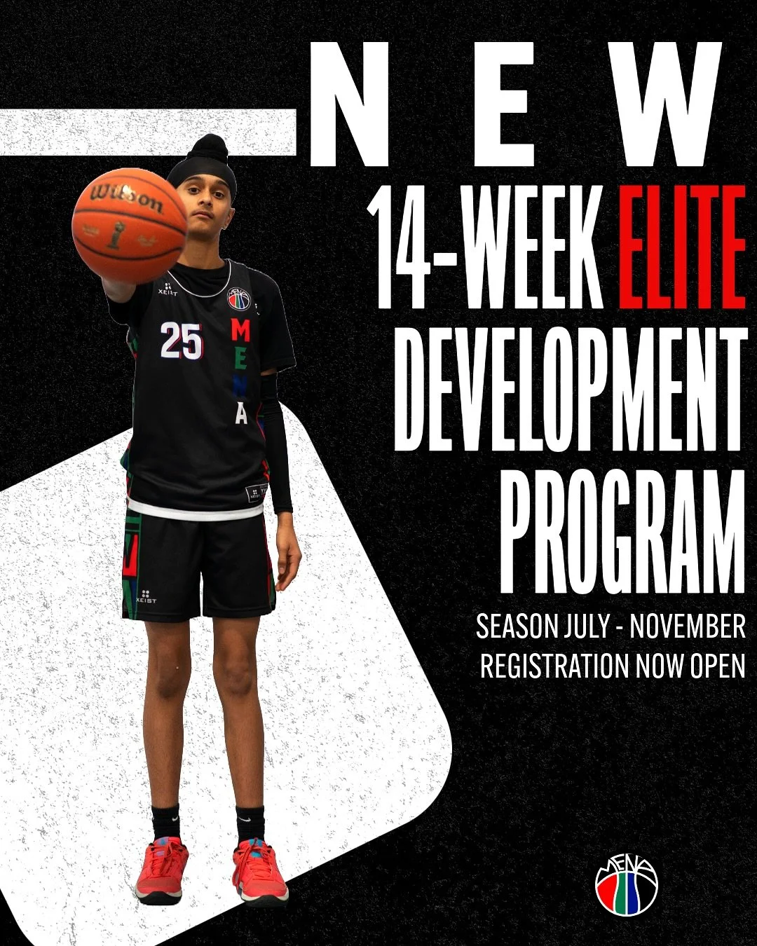 🔥 BRAND NEW. BUILT DIFFERENT. 🔥

Say hello to the NEW MENA Summer-Fall Development Program &mdash; designed from scratch to build better athletes from the inside out

🏀 From July to November | Ages 7&ndash;18 | Boys &amp; Girls

✅ Skill developmen