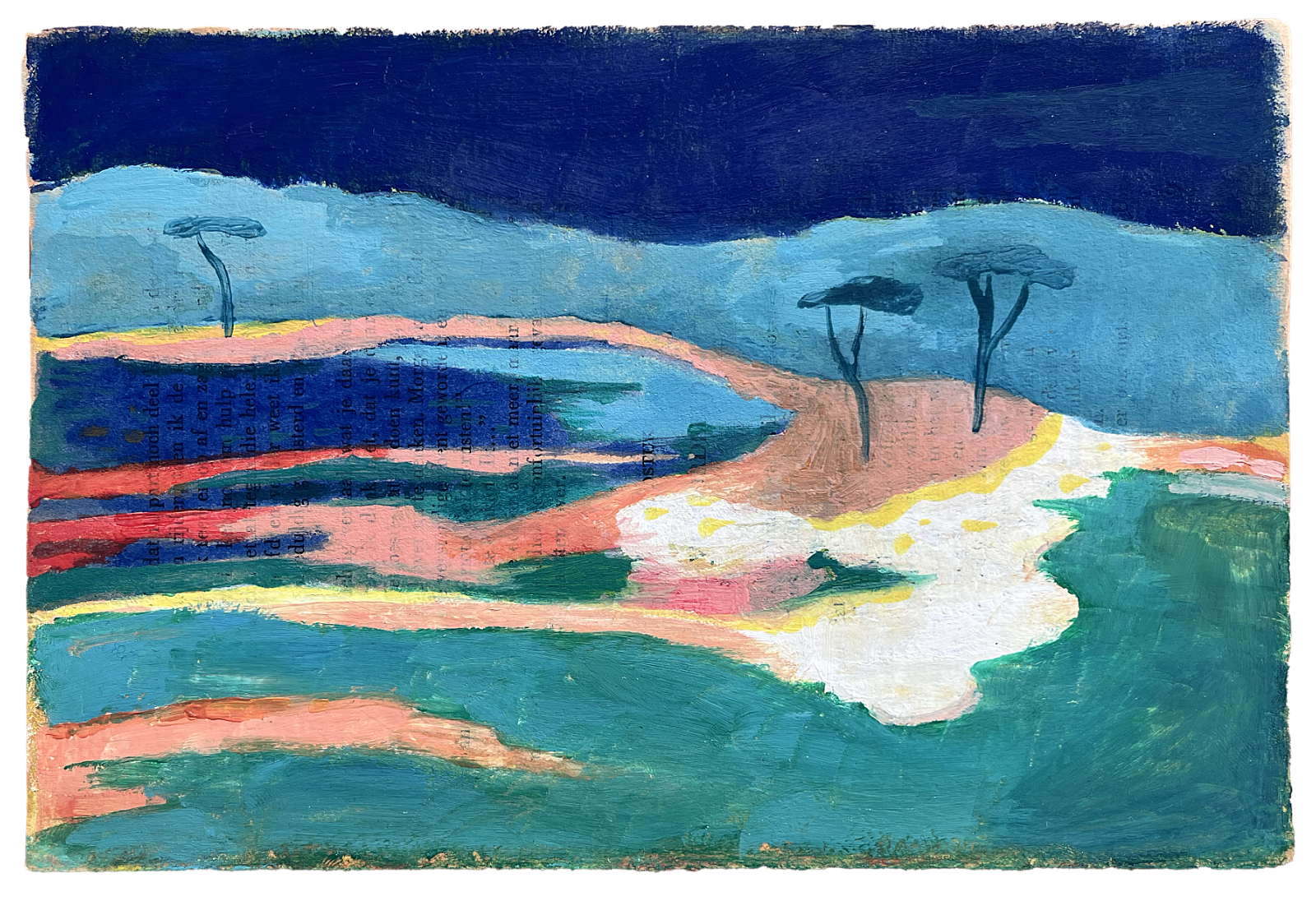  Memories 45  
Oil paint on paper 
15,5 x 23,5 cm 
 Sold 