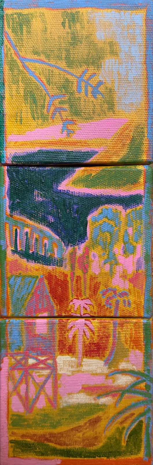  Atlas Fragment 11  
Acrylic on canvas 
30 x 10 cm 
 €640,- 