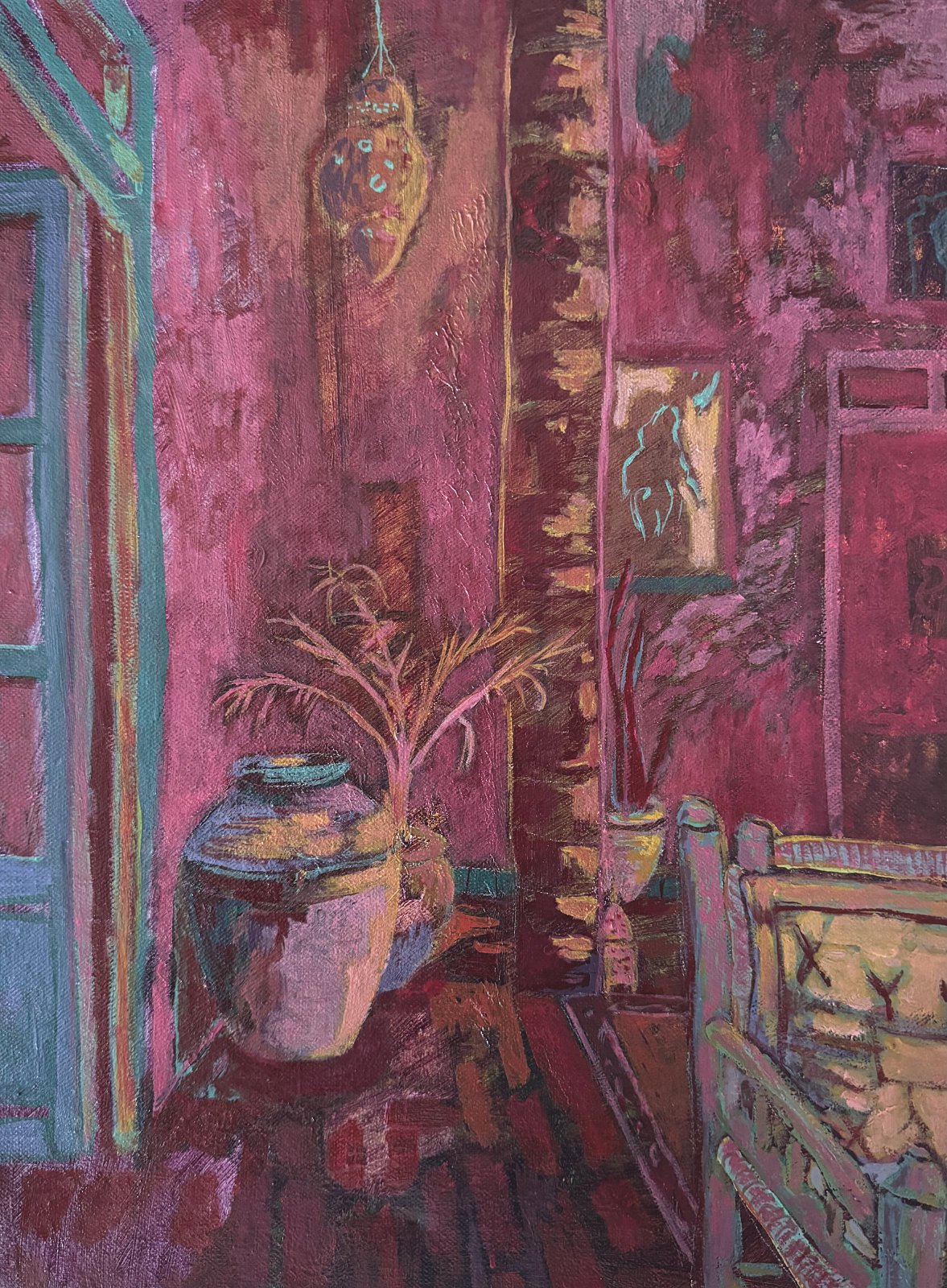  Morning Was Waiting There  
Oil on canvas 
40 x 30 cm 
 €1150,- 