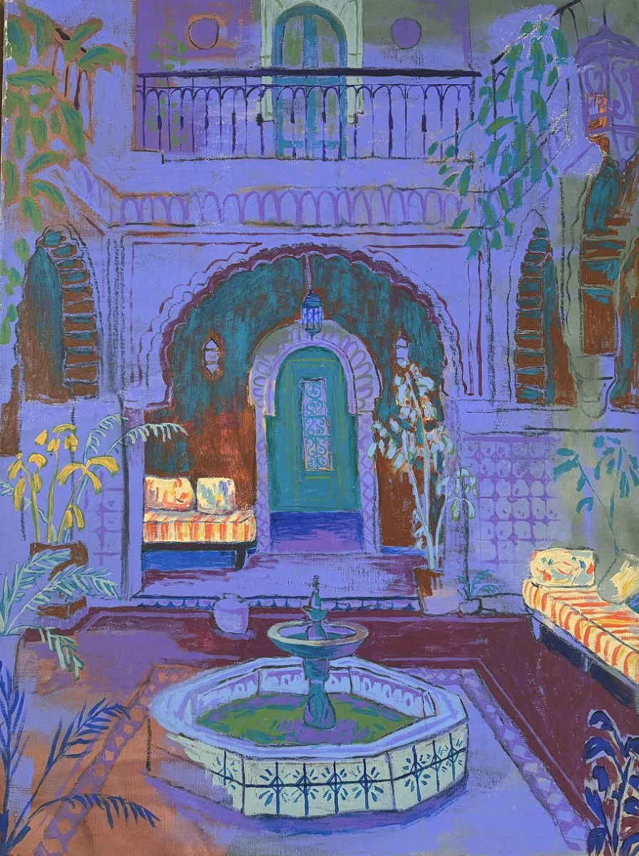  A Corner Borrowed from a Dream  
Acrylic & charcoal on canvas 
80 x 60 cm 
  