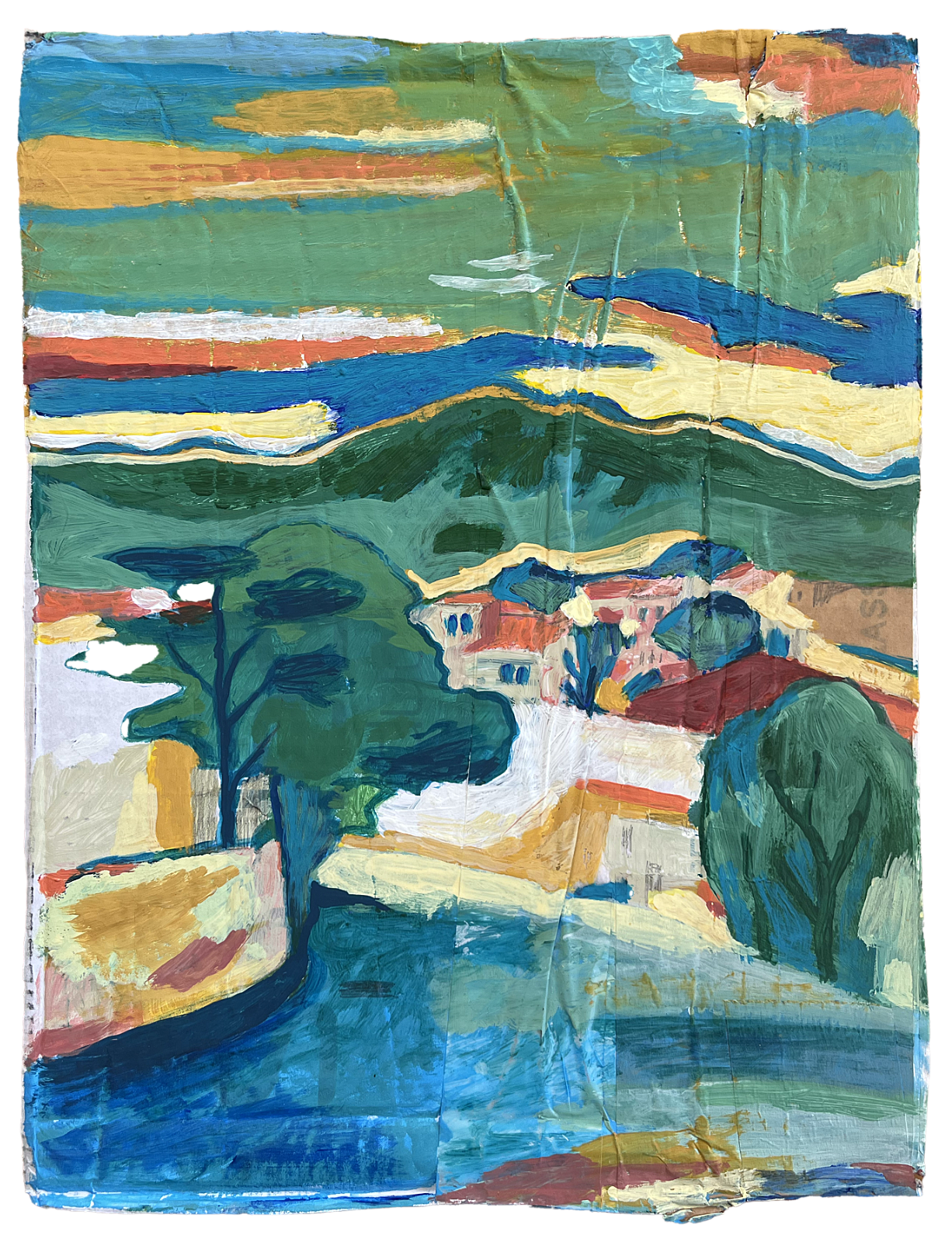  San Pantaleo 2  
Acrylic on cardboard 
36,5 x 27 cm 
 Sold 