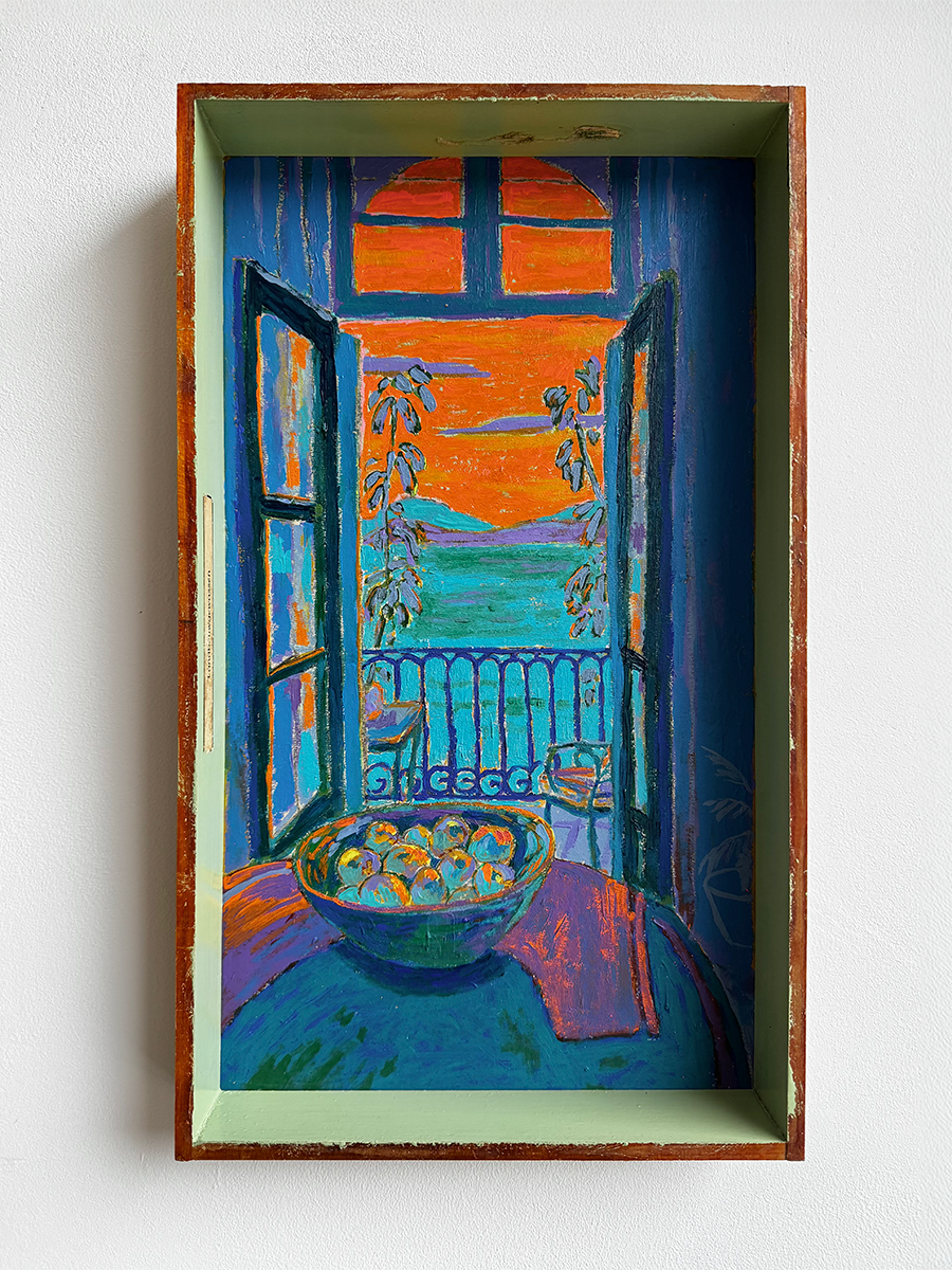  Tangerine Horizon  
Acrylic on cardboard 
40x23,5 cm 
 Sold 