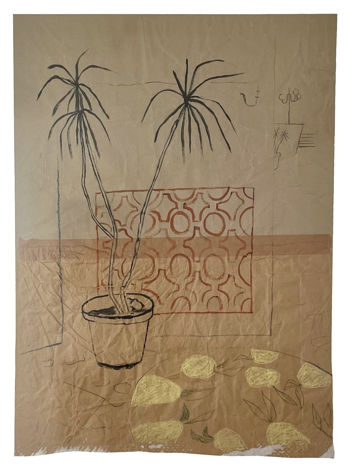  Memories 55  
Acrylic, pencil & oil pastel on paper 
104 x 75 cm 
 
Available through Contempo
 €1600,- 
