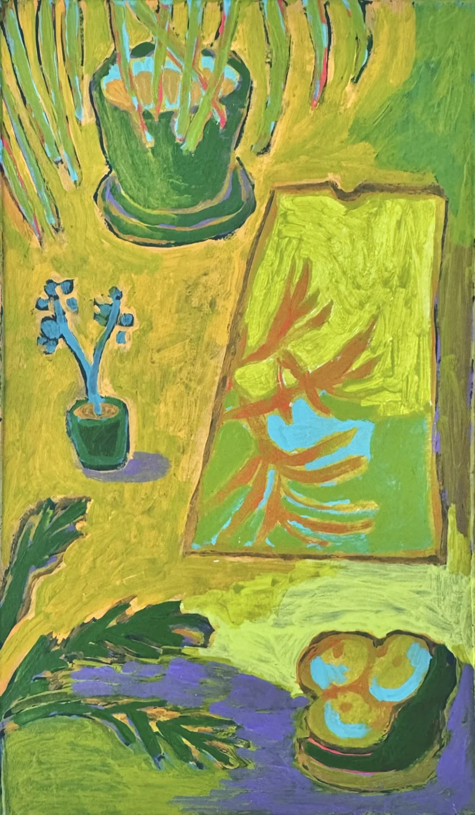  The Light Drew Another Room  
Acrylic on paper 
22 x 13 cm 
 €420,- 