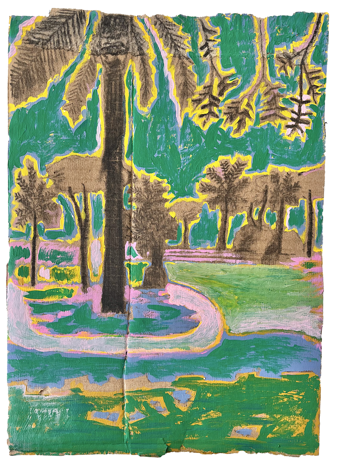  Santa Margherita Ligure 4  
Acrylic & colored pencil on cardboard box 
30 x 21 cm 
 Sold 