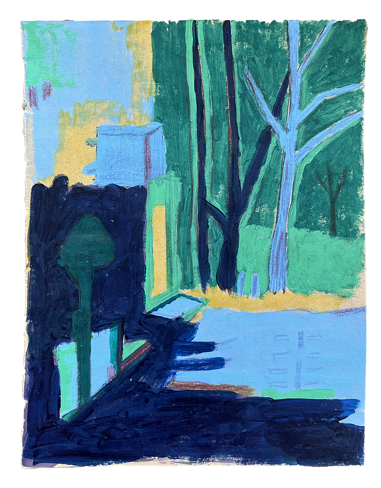 Memories 43  
Acrylic & pencil on paper 
14 x 10,5 cm 
 Sold 