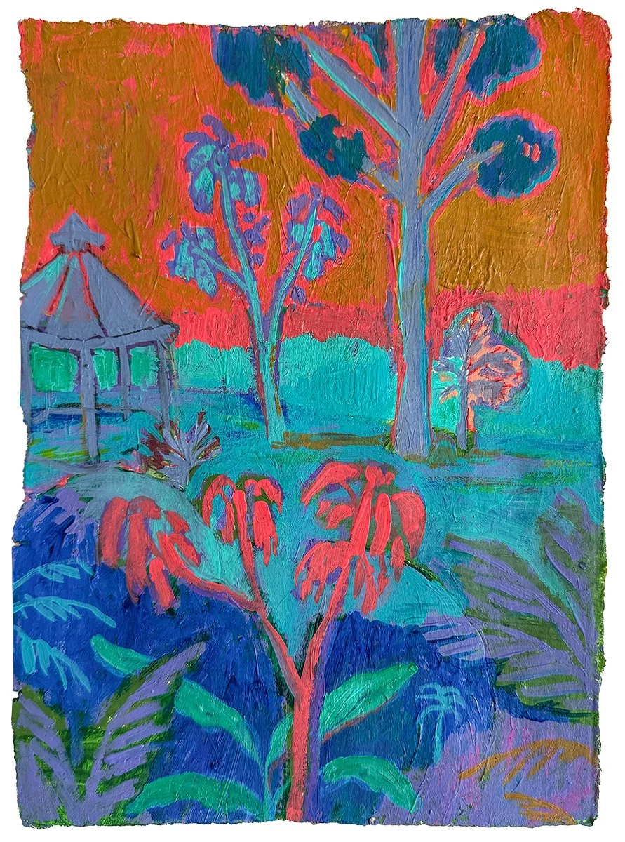  Sapphire Solace  
Acrylic & pencil on paper 
22,5 x 16,5 cm 
  