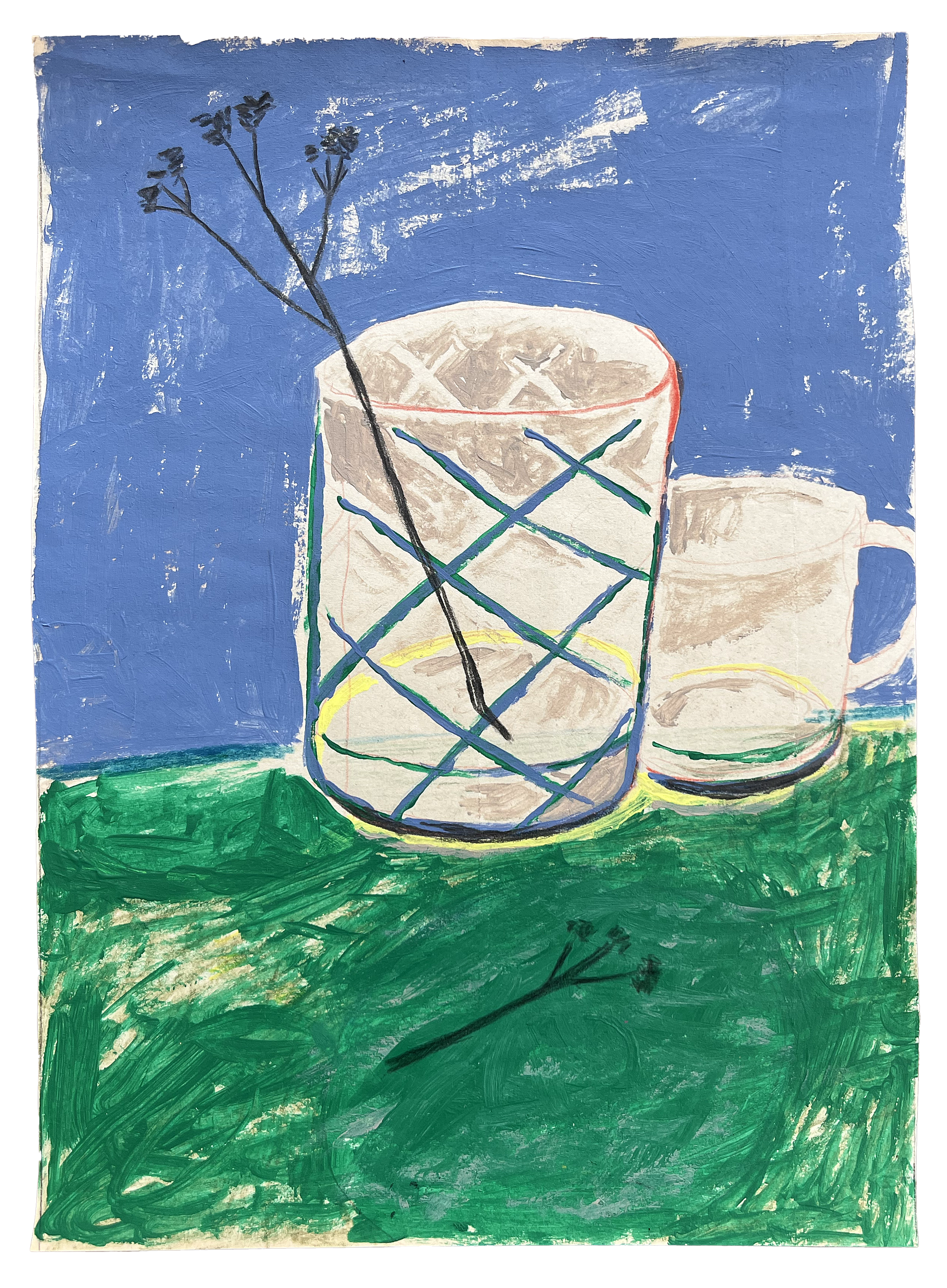  Living room 5  
Acrylic, charcoal & colored pencil on paper 
15 x 21 cm 
 Sold 