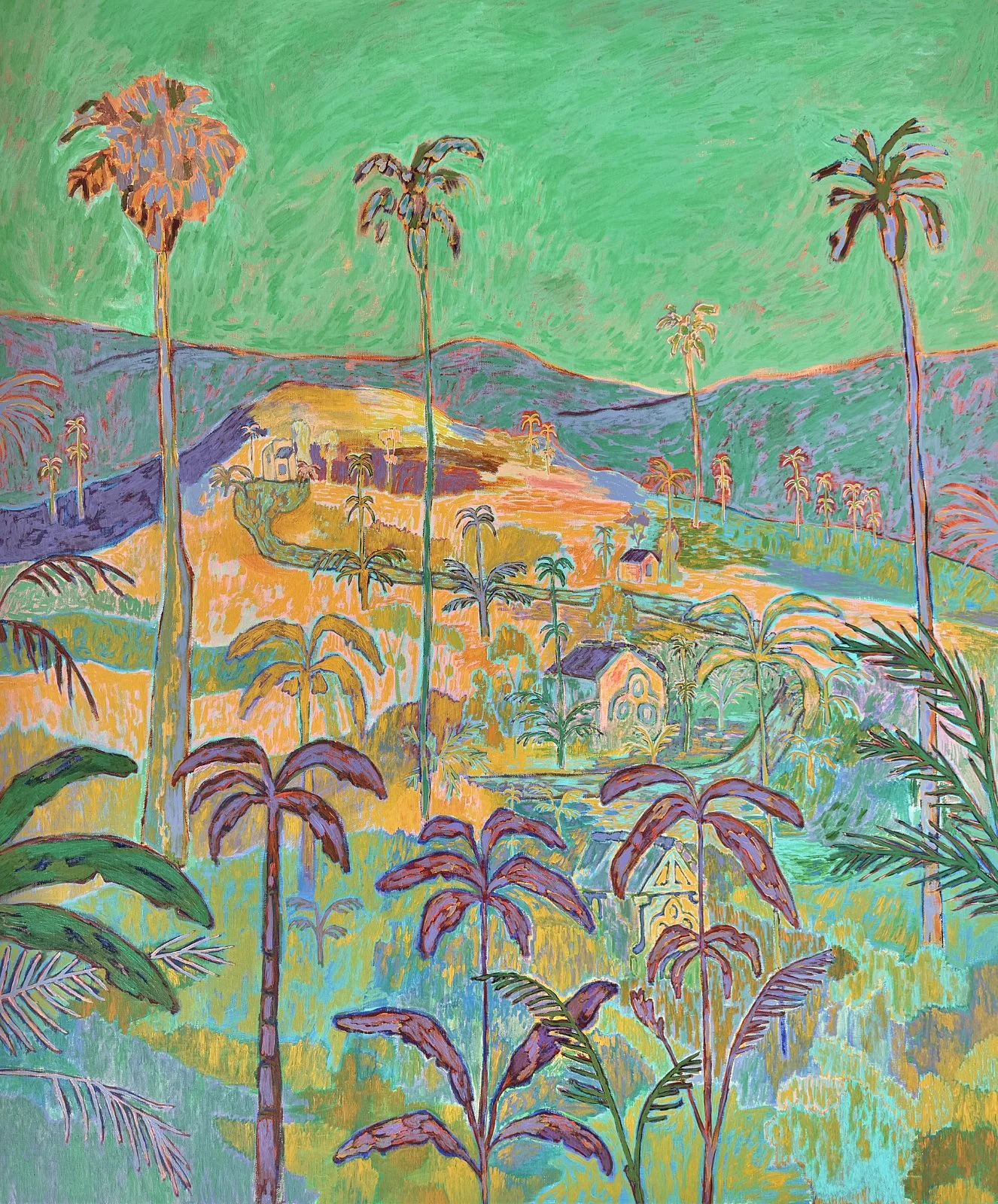  Where The Light Lingers  
Acrylic on canvas 
120 x 100 cm 
 $4100,- 