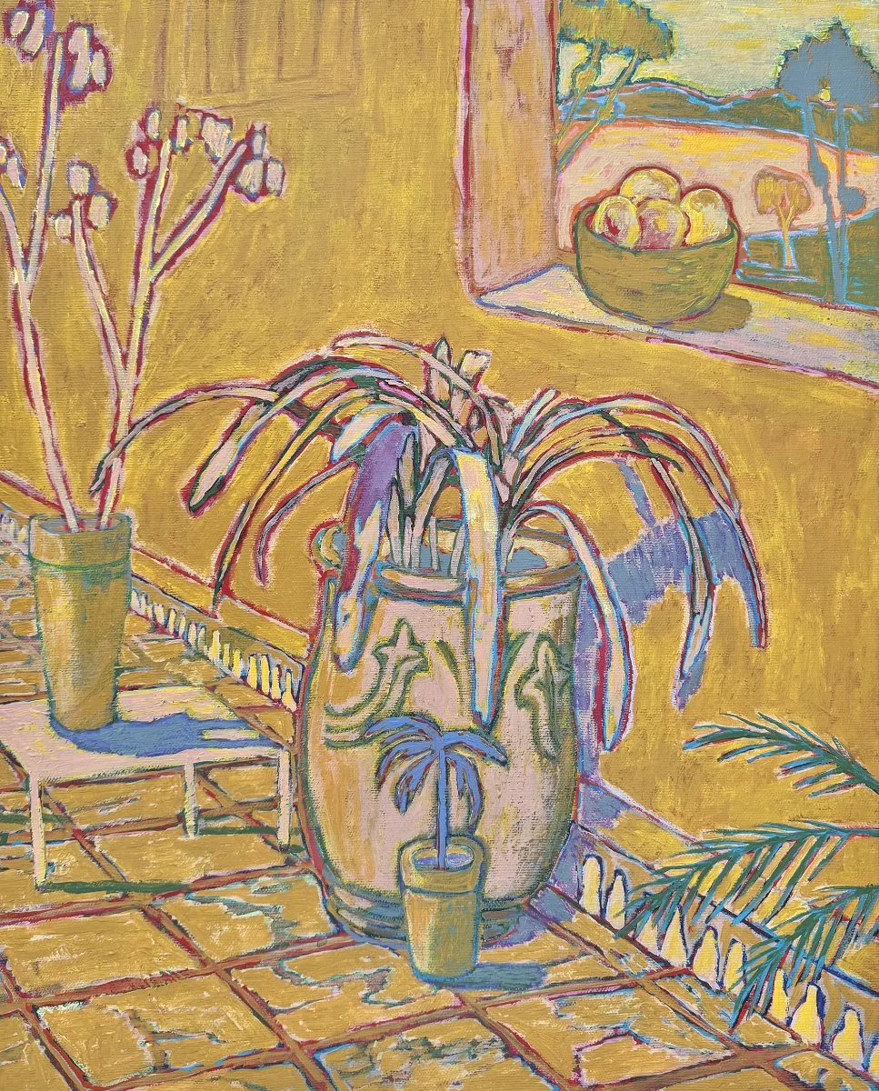  The Afternoon Stayed Behind  
Acrylic on canvas 
50 x 40 cm 
 €1450,- 