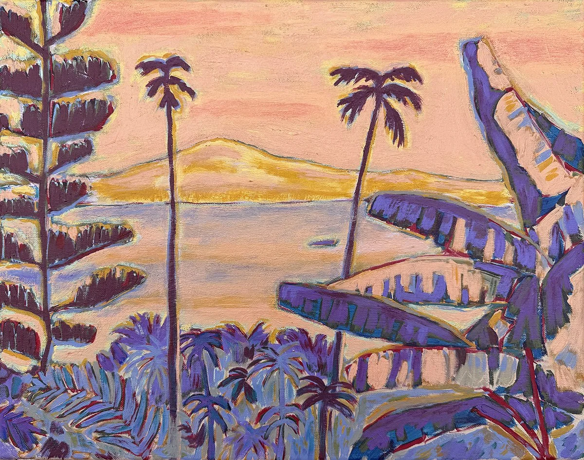  Tropical Reverie  
Acrylic on canvas 
40x50 cm 
2025 
 Sold 