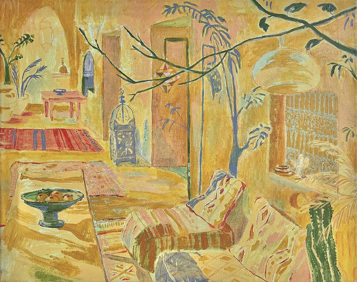  Sunlit Reminiscence 3  
Acrylic & pencil on canvas 
40 x 50 cm 
 Sold 