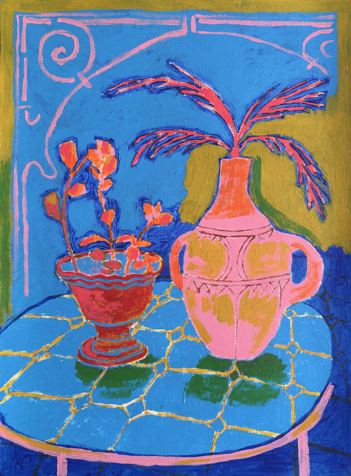  The Things That Stayed  
Acrylic on paper 
42 x 29,7 cm 
 
Available through Rigotang
 €870,- 