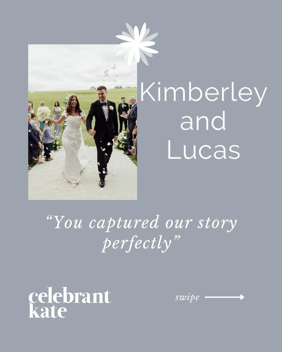 &ldquo;Kate captured our story perfectly.&rdquo; 🤍

I think this might be one of my favourite things to hear from a couple after their ceremony.

For me capturing your story isn&rsquo;t about squeezing 11 years of memories into 20 minutes. It&rsquo;