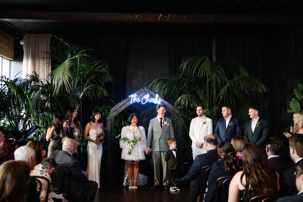 Izzie & Andrew’s loved up, fun Simply You ceremony at Glasshaus, Richmond. Photo by Why So Generic.