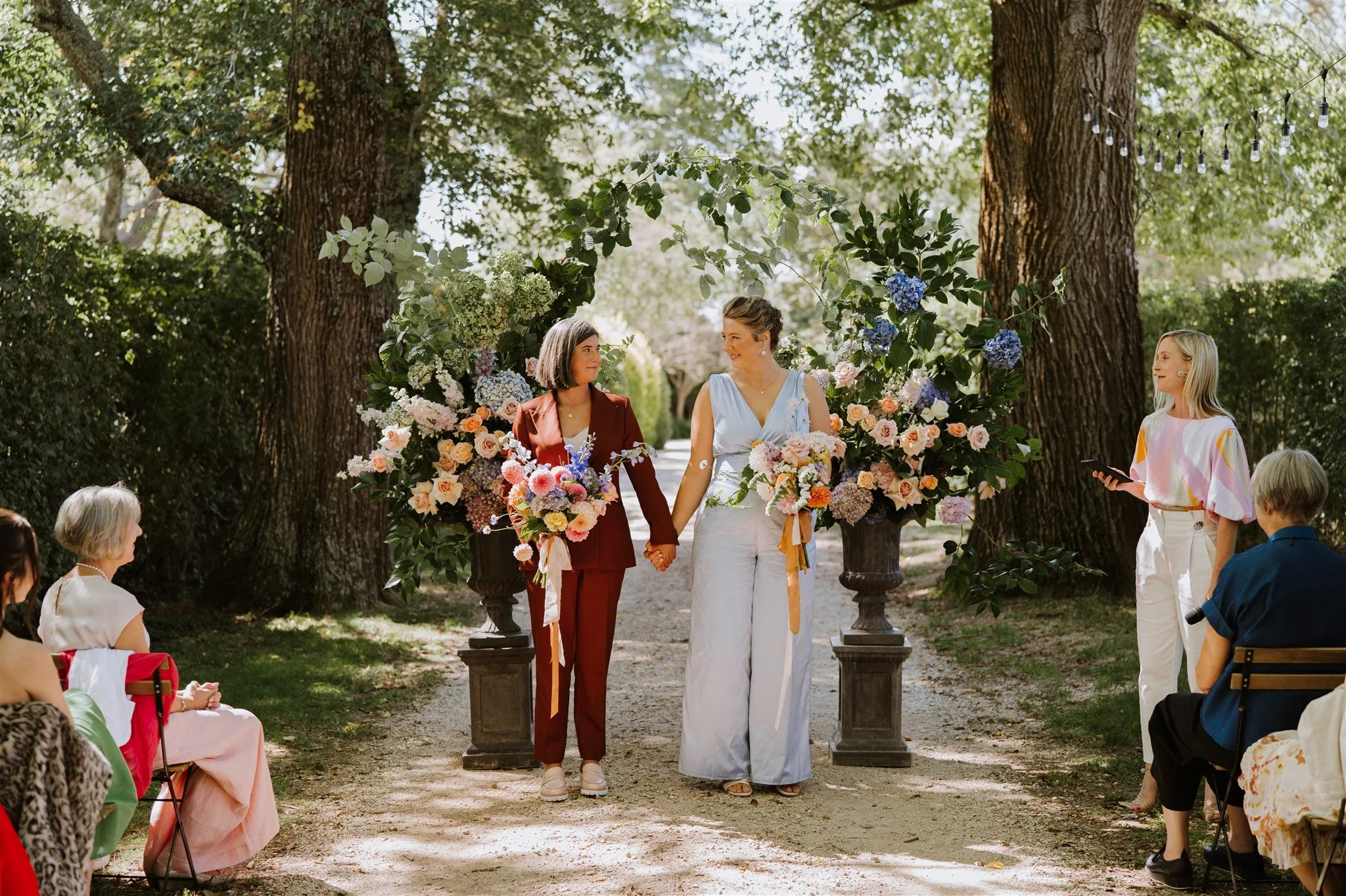 A heartfelt ceremony at Cadella Park Estate, celebrating love, connection and everything that makes them ‘them.’ Photo by Elsa Campbell Photography