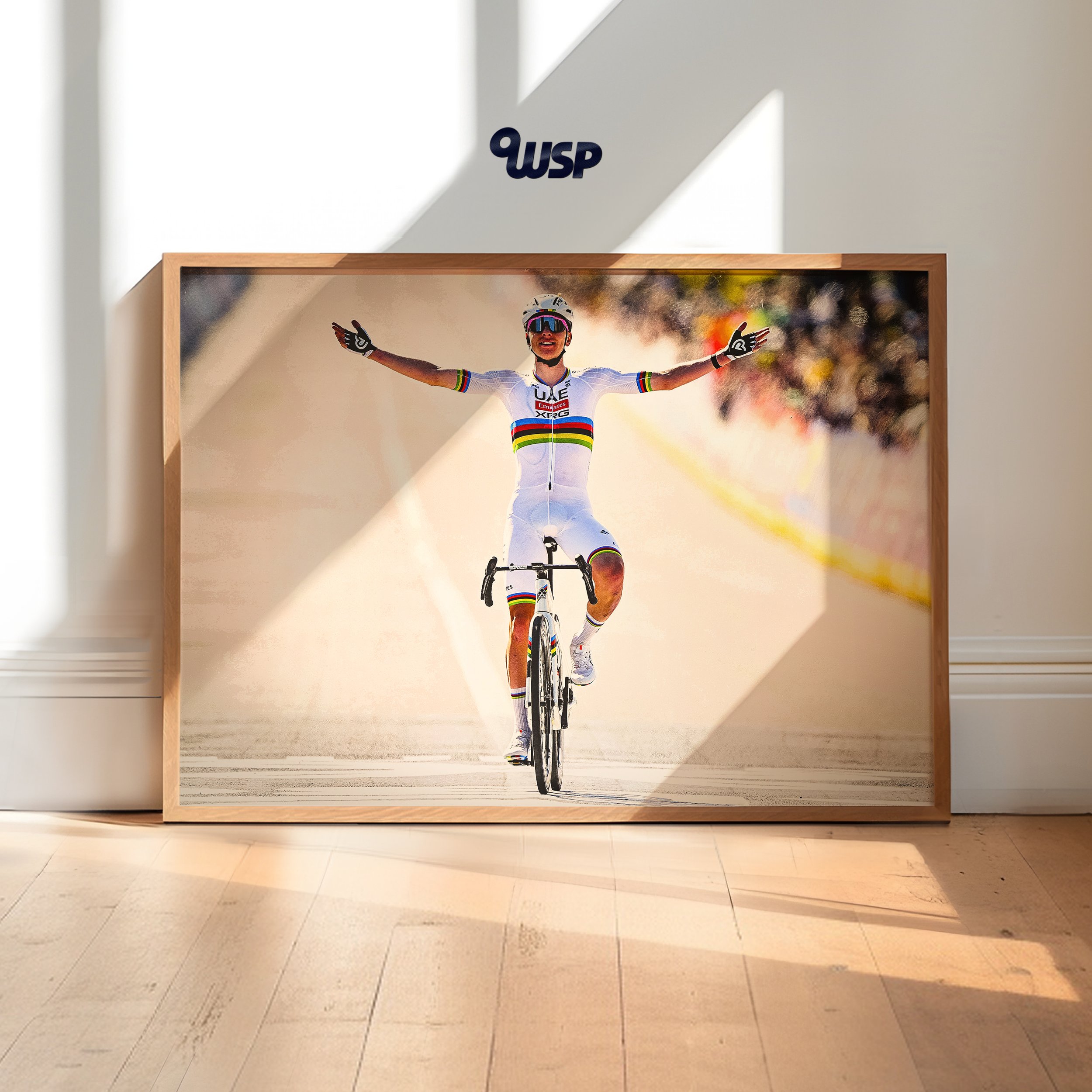 Tadej Pogacar – Tadej Pogacar Print – World champion Print – Tour of Flanders Poster – Cycling Poster