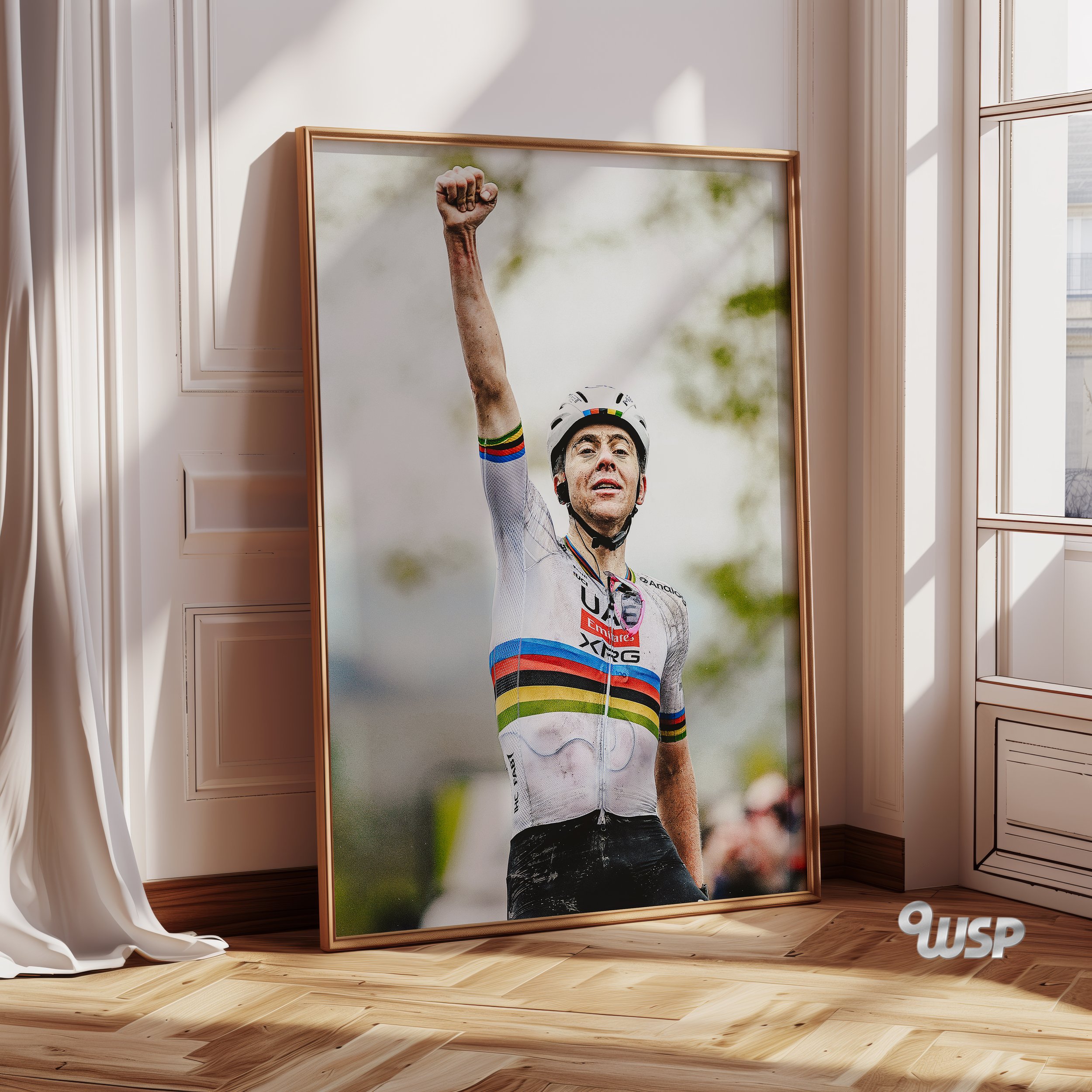 Tadej Pogacar – Tadej Pogacar Print – World champion Print – Fleche Wallonne Poster – Cycling Poster
