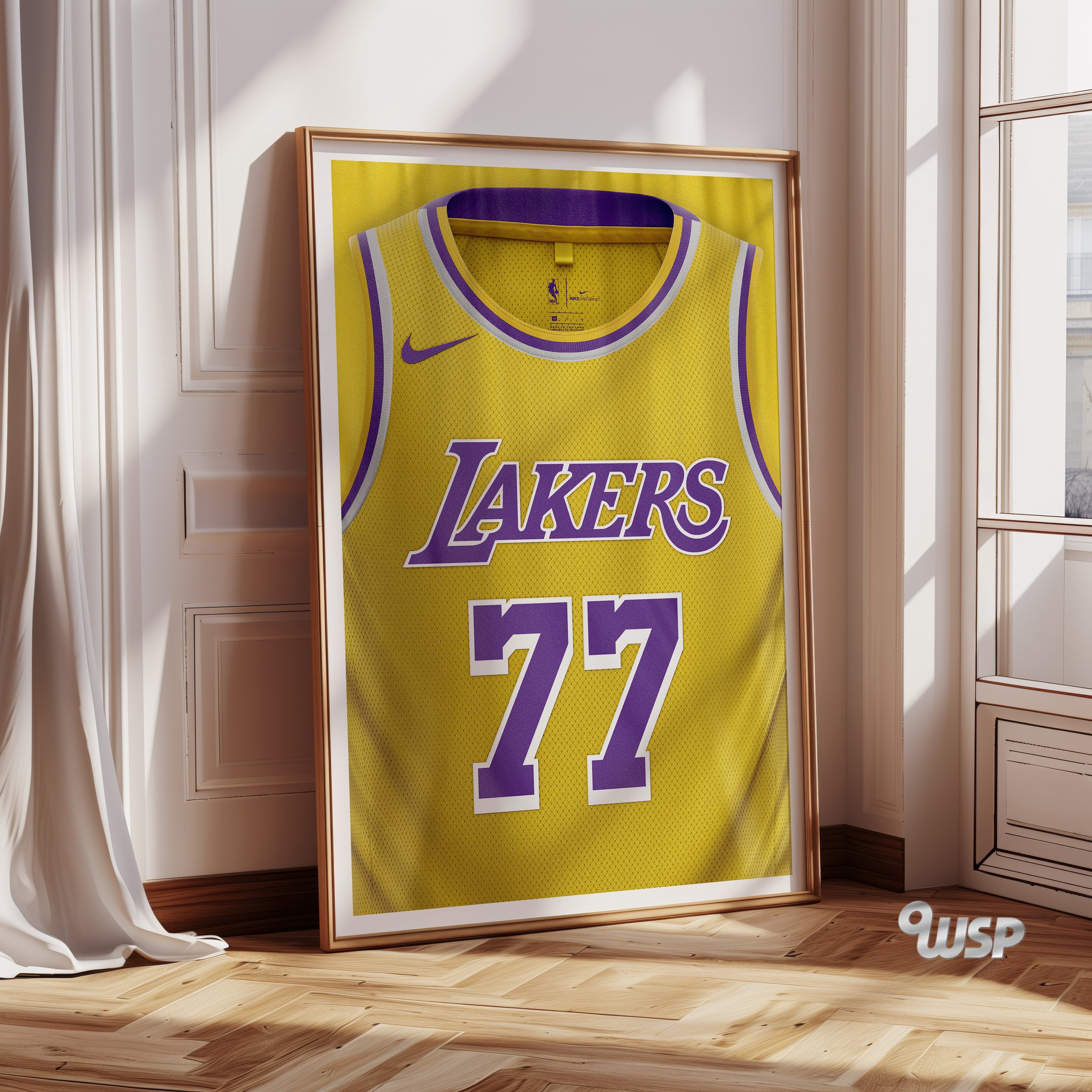 Luka Dončić Poster – Luka Dončić Jersey – Los Angeles Lakers Print – NBA Fans – NBA Poster – Basketball Print – Basketball Gift