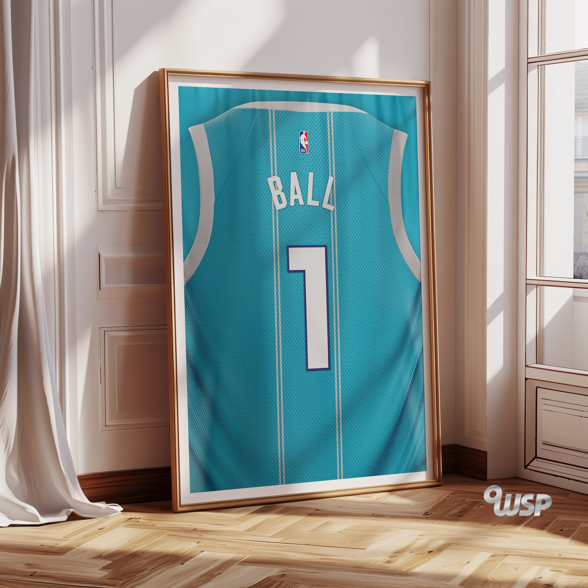 LaMelo Ball Poster – LaMelo Ball Jersey – Charlotte Hornets Print – NBA Fans – NBA Poster – Basketball Print – Basketball Gift