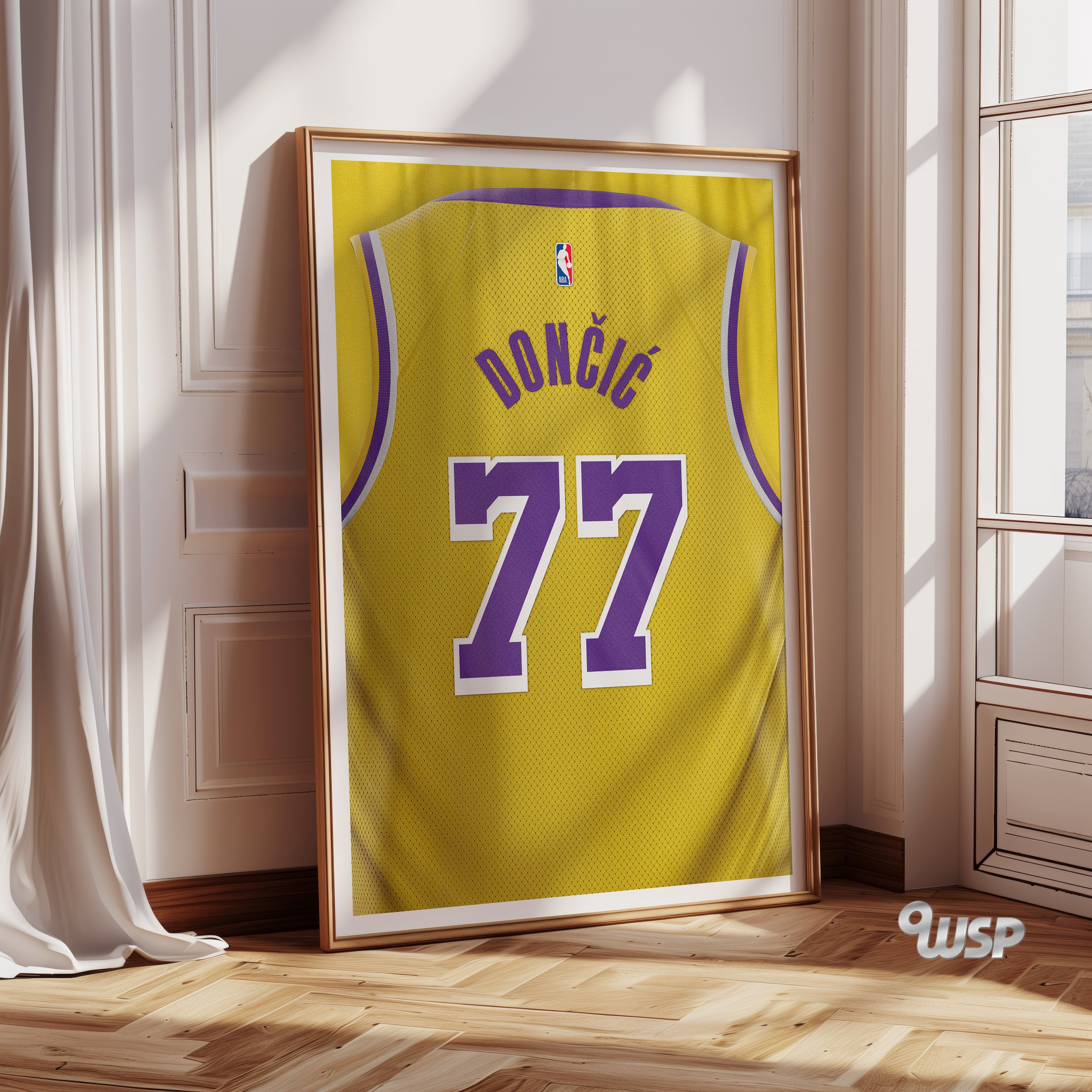 Luka Dončić Poster – Luka Dončić Jersey – Los Angeles Lakers Print – NBA Fans – NBA Poster – Basketball Print – Basketball Gift