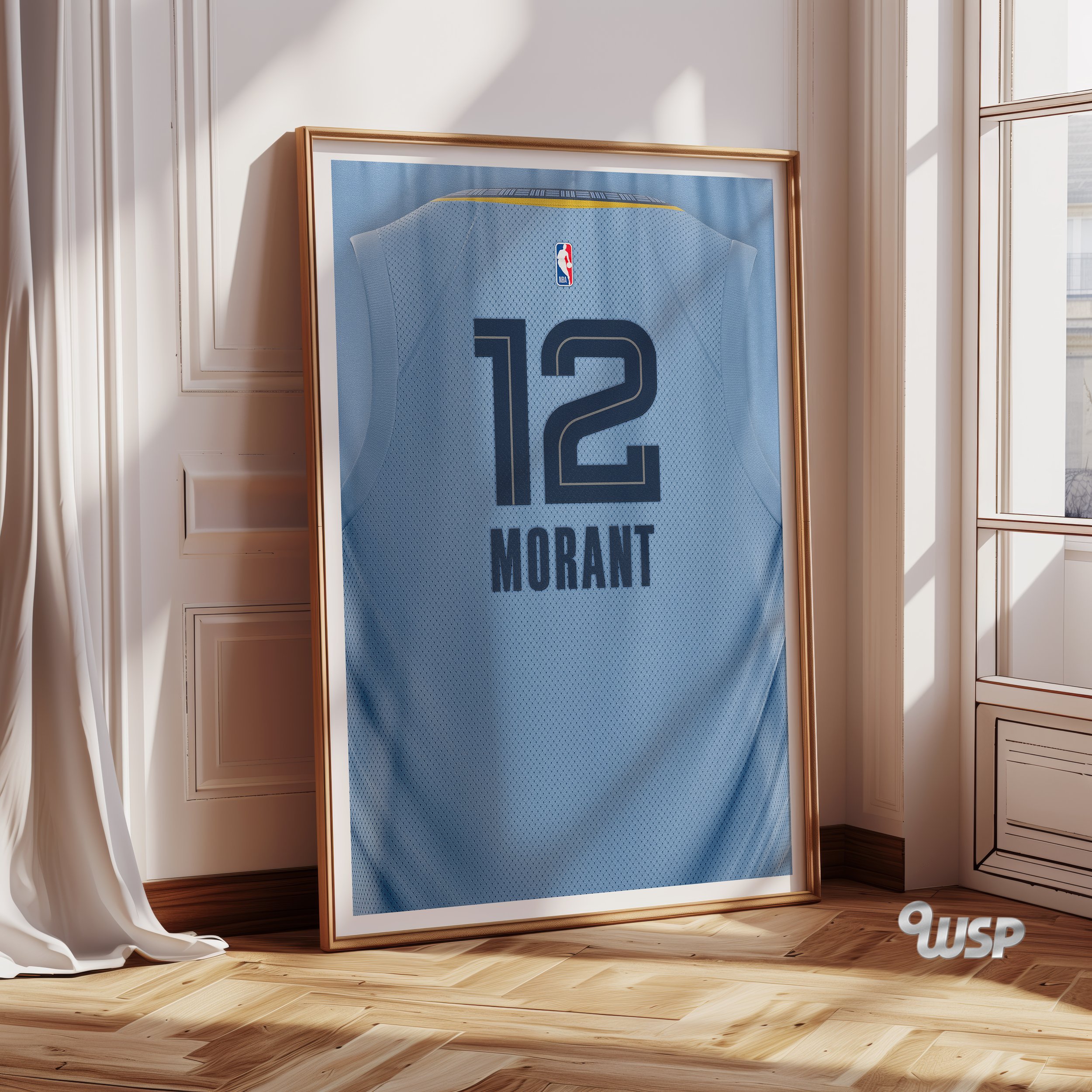 Ja Morant Poster – Ja Morant Jersey – Memphis Grizzlies Print – NBA Fans – NBA Poster – Basketball Print – Basketball Gift