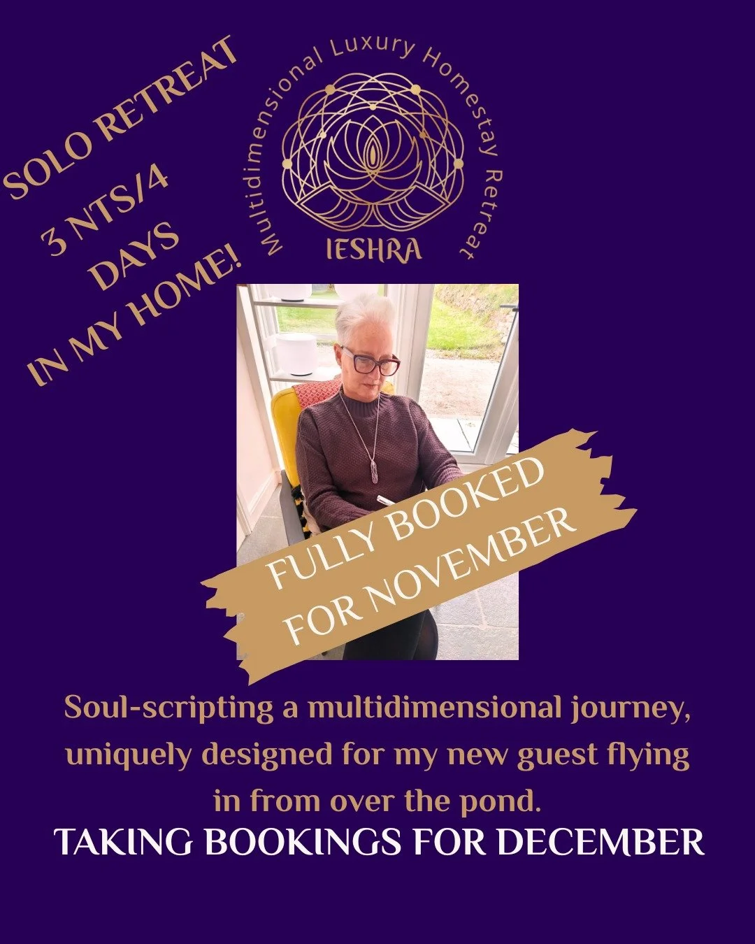 What an extraordinary honour to host solo travellers in my beautiful home and to assist them in becoming their greatest and most loved self.
Prepare to be heard, held, seen, and activated into your new timeline of soul expression and expansion.
You